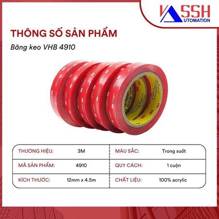 Băng keo 2 mặt 3M 4910
