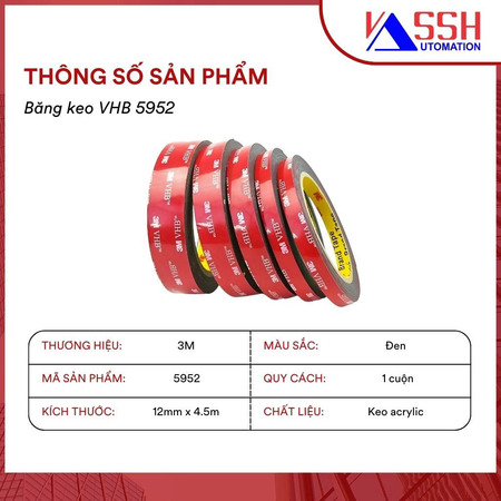Băng keo 2 mặt 3M 5952