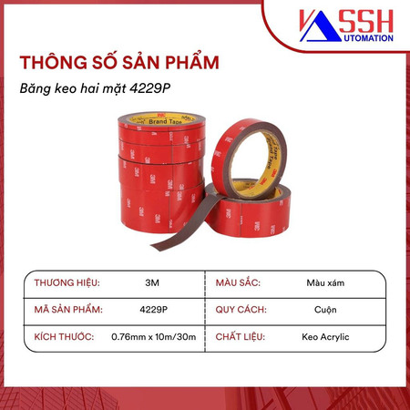 Băng keo hai mặt 3M 4229P