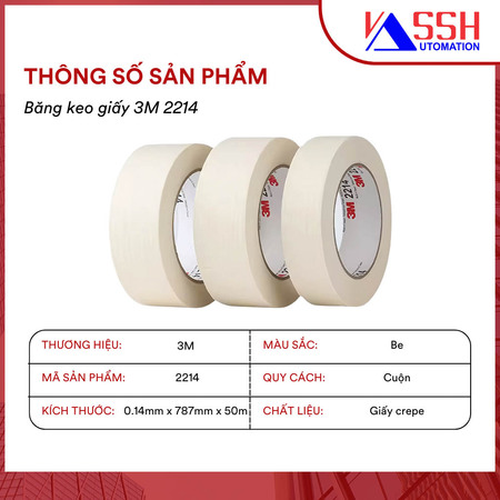 Băng keo giấy 3M 2214
