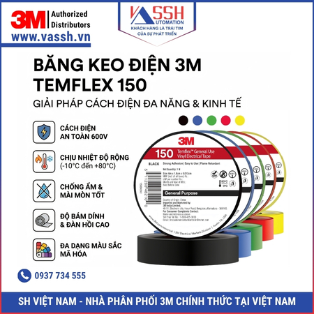Băng keo điện 3M Temflex 150