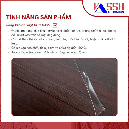 Băng keo trong 4905 VHB 3M