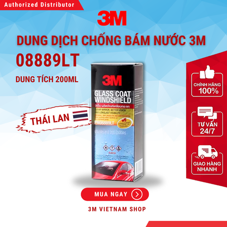 Dung dịch phủ kính chống bám nước 3M™  08889LT, 200ml