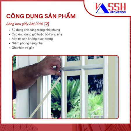 Băng keo giấy 3M 2214