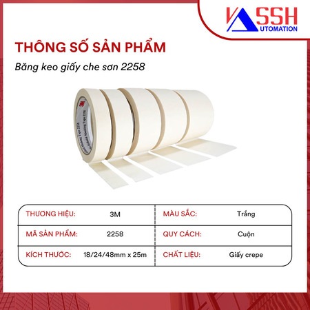 Băng keo giấy che sơn 2258