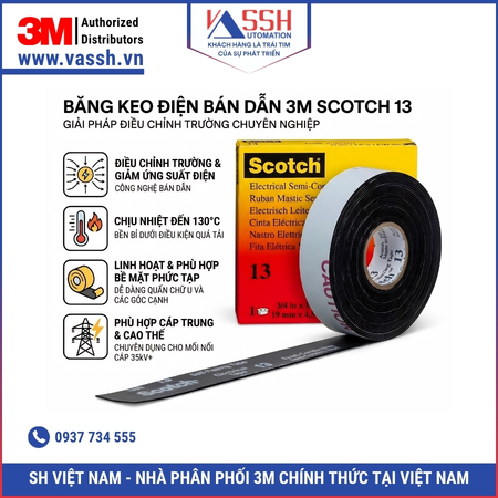 Băng keo điện bán dẫn 3M scotch 13
