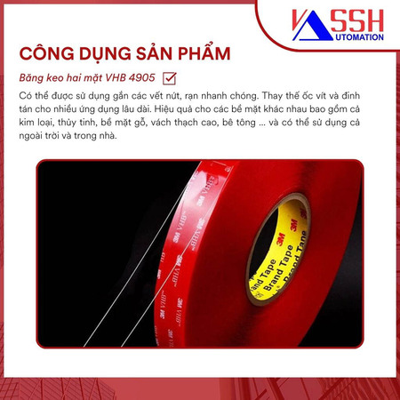 Băng keo trong 4905 VHB 3M