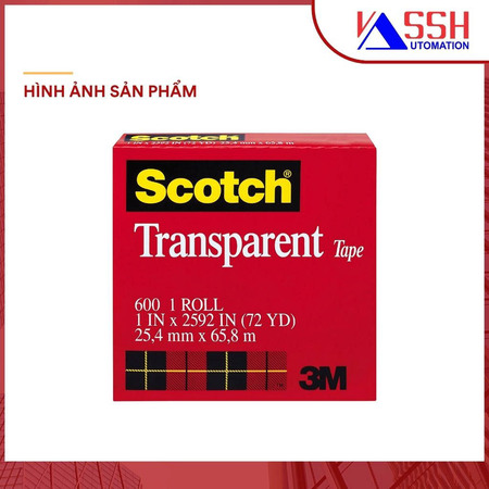 Băng keo trong suốt Scotch 600 3M
