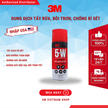 Chai xịt tẩy rửa, bôi trơn và chống rỉ sét 3M 5W