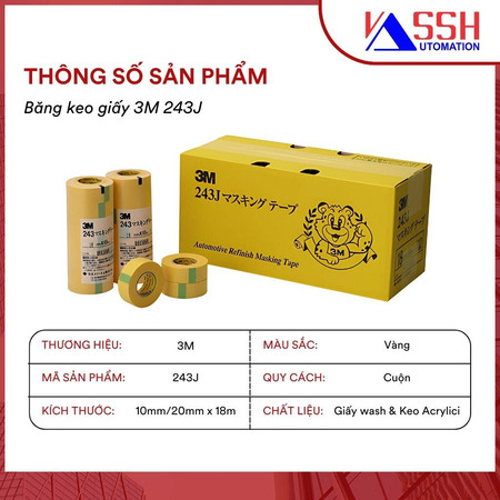 Băng keo giấy che sơn 243J