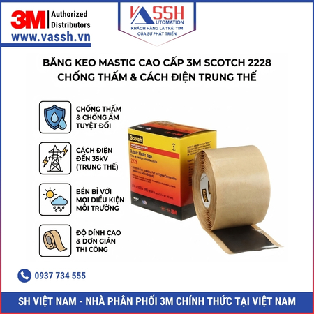 Băng keo điện 3M Mastic scotch 2228