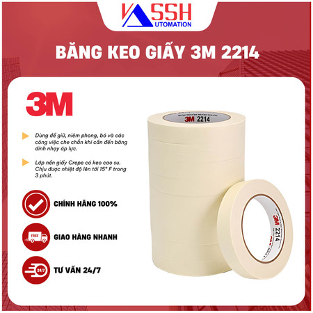 Băng keo giấy 3M 2214